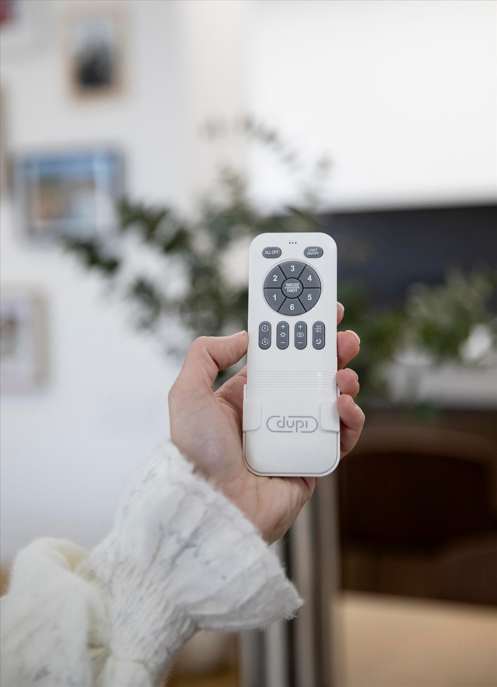 Ventilador de Techo con Luz COSMOS Blanco – Aspas Retráctiles, Motor DC, 6 Velocidades, Mando a Distancia, Ø50 cm - 6