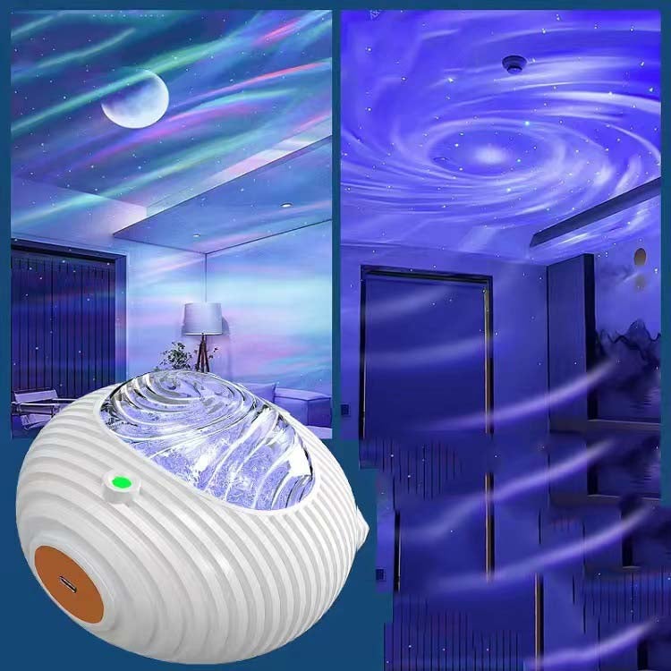 Projecteur Veilleuse Bluetooth Avec Télécommande - 13 Effets Aurora, 4 Modes, Batterie 2200mAh, Lumière Réglable