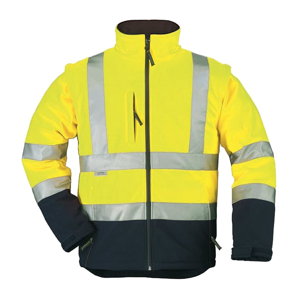 Veste De Haute Visibilité Delta Plus Moonlight 2 - Softshell, Manches Amovibles, Pour Travail Ou Sécurité
