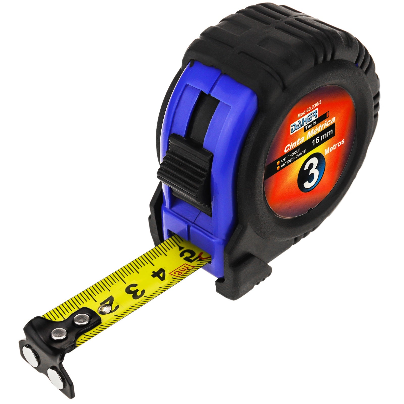 Flessometro Professionale 3 O 5 Mt Metro A Nastro Avvolgibile Flessibi - Foto 3