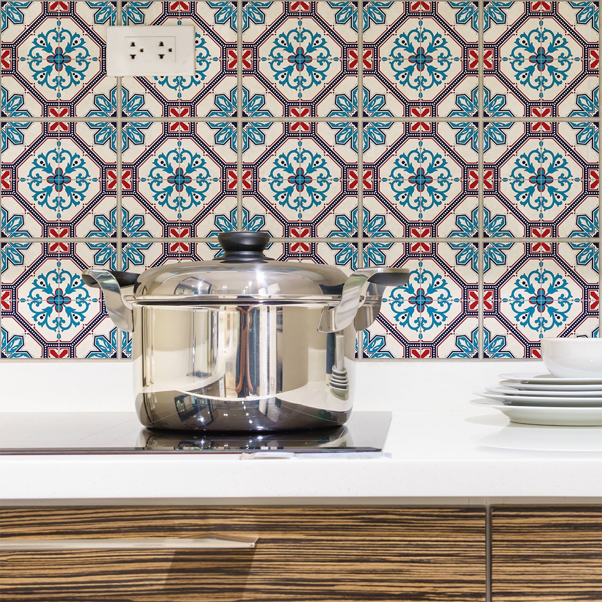 9 adesivi piastrelle azulejos Baptista - Sticker adesivo - adesivi murali - 9stickers10x10cm - 3