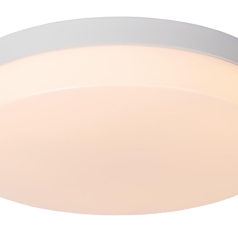 Plafon okrągły BISKIT LED 24W Ciepła biel 1550lm biały wym:7,5x34,5x34,5cm IP44 Lucide