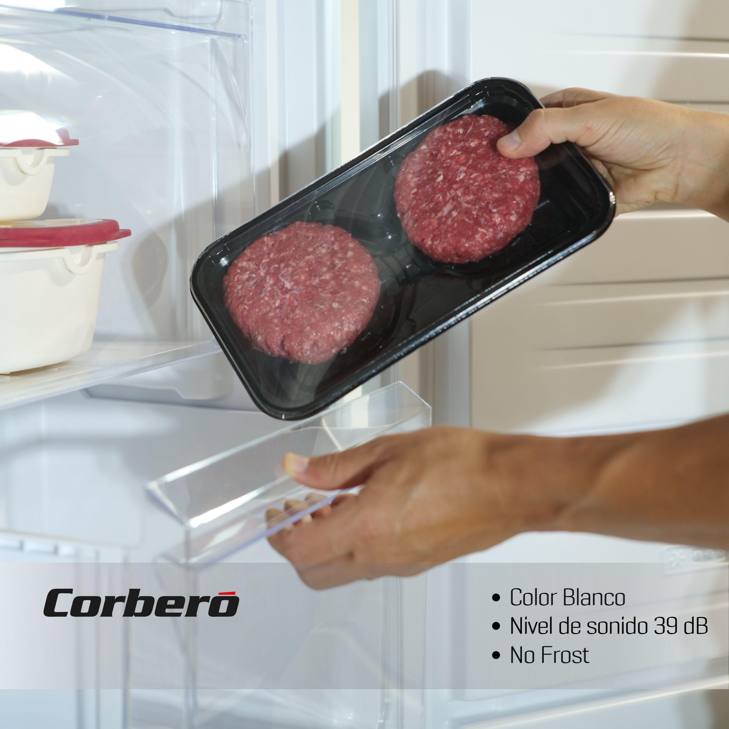 Corberó - Congelador Vertical CCVH17023NFW | 204L | No Frost, Crisper, 39 dB - 3