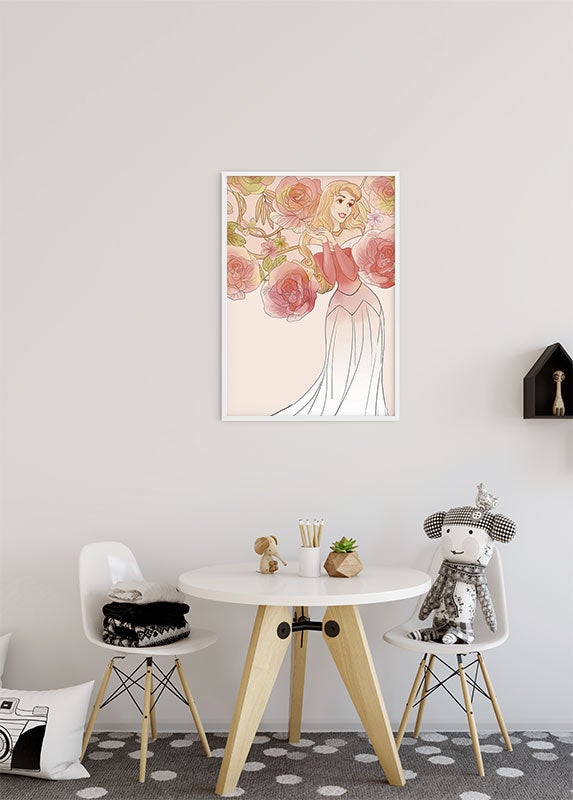 Poster d'art de Komar - Disney Sleeping Beauty Roses - Taille: 30 x 40 cm - 9