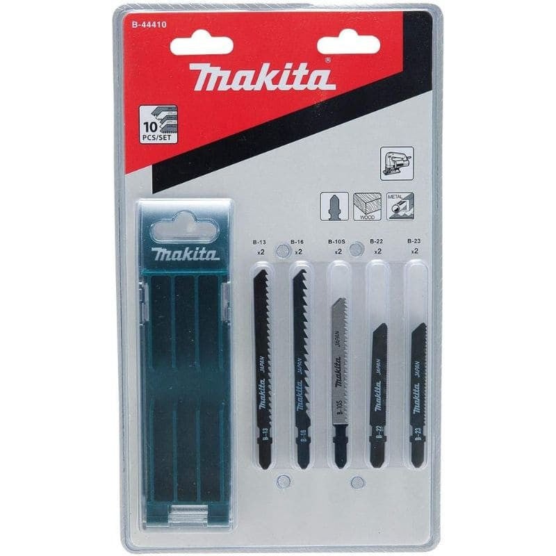 Makita 10-częściowy zestaw brzeszczotów do wyrzynarki A - B-44410