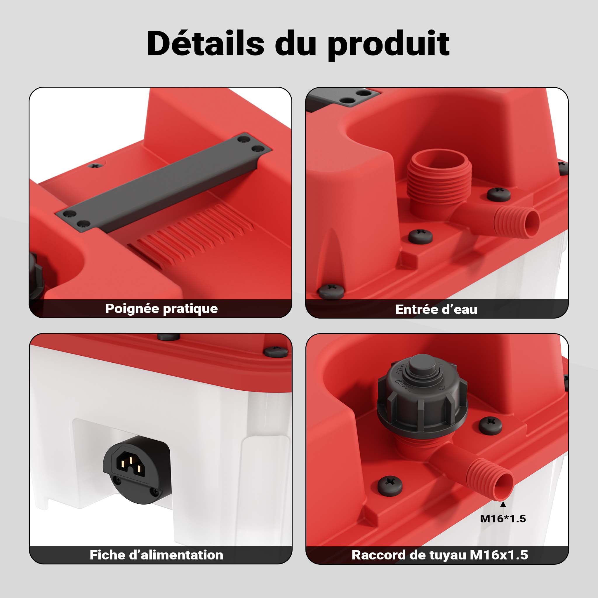 Décolleuse de papier peint à vapeur Puissance 2200W Réservoir 4,5L Durée de fonctionnement 70 Wiltec - 7