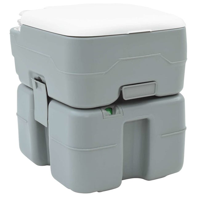 Toilette de camping gris 41,5 x 36,5 x 42 cm