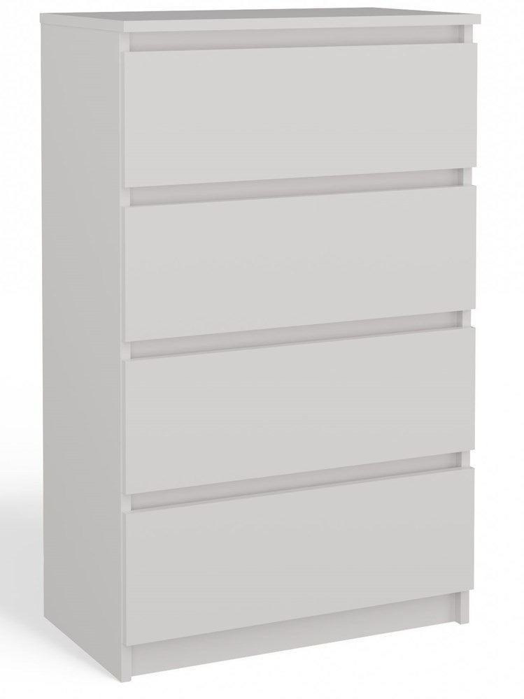 Komoda Topeshop Szafka 4 Szuflady Malwa M4 60 Biały 34,5x60x97,5 cm