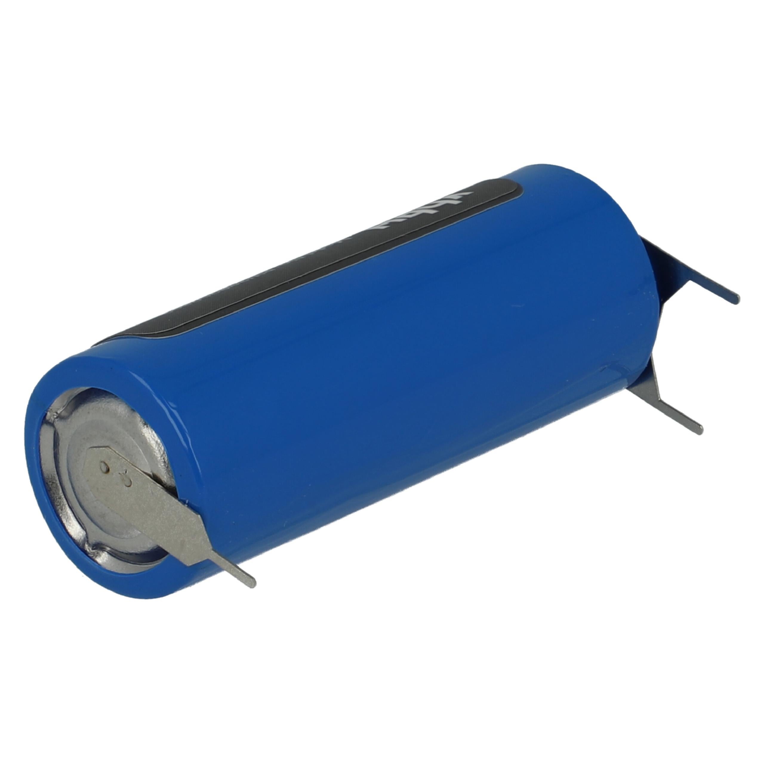 vhbw Pile remplacement pour pile CR17450E-R (3V, lithium) pour divers appareils, soudure 3er Print - 2