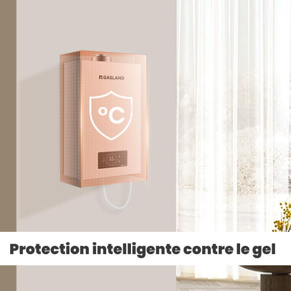 GASLAND Gasmart C GS318LP Chauffe-eau instantané au gaz Propane/Butane 28-50mbar 12L Chauffe-eau pour l'intérieur 24kW - 7