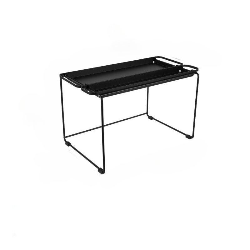 Półka do mikrofalówki, półka do piekarnika, czarna, 56×33×36 cm, półka na przyprawy