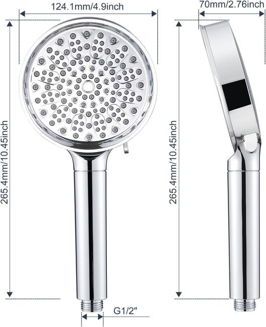 Soffione Doccia Ad Alta Pressione, Soffione Doccia A Risparmio Idrico Con Tubo Doccia Da 1 5 M E Staffa Doccia Bagno Regolabile In 3 Modalita 92527762 Soffione Doccia Ad Alta Pressione, Soffione Doccia A Risparmio Idrico Con Tubo Doccia Da 1 5 M E Staffa Doccia Bagno Regolabile In 3 Modalita 92527762