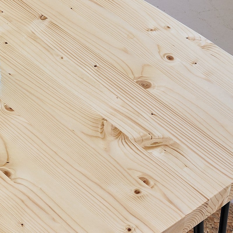 BLENOM Banc en bois massif durable Araés Naturel bord droit 180x33x45cm UN - 2