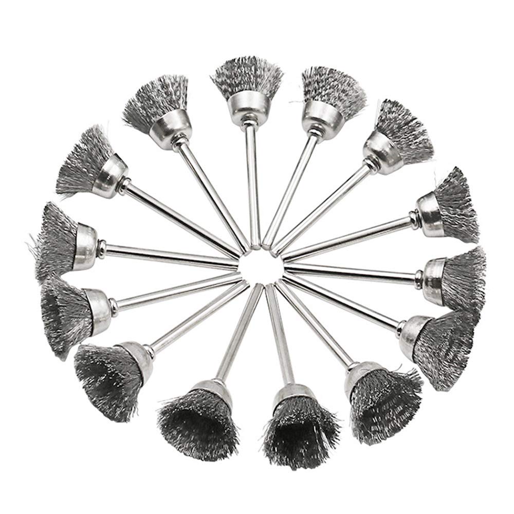 45 Pezzi 60 Pezzi Mini Spazzole In Filo Di Acciaio Utensile Rotante Per Trapano Dremel Lucidatura Mola Accessori Per Spazzole Piccole - Foto 7