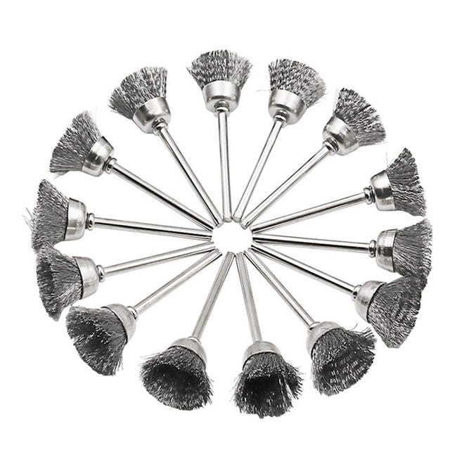 45 Pezzi 60 Pezzi Mini Spazzole In Filo Di Acciaio Utensile Rotante Per Trapano Dremel Lucidatura Mola Accessori Per Spazzole Piccole - Foto 7
