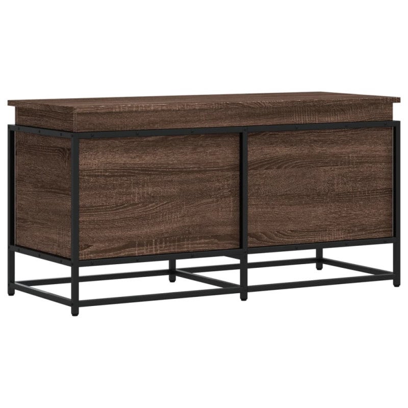 Skrzynia z pokrywą, brązowy dąb, 100x40x51,5 cm vidaXL - 6