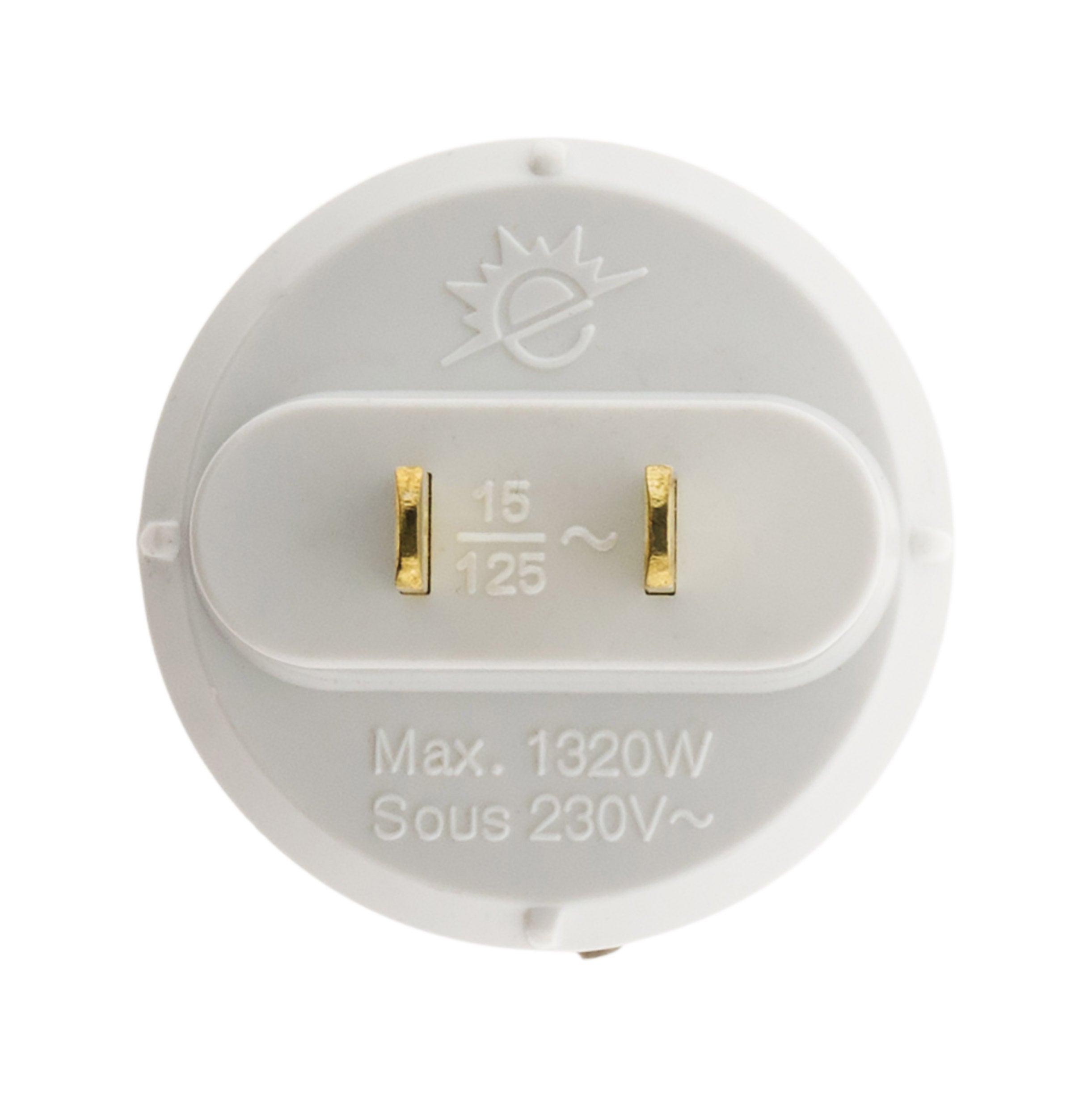 Adaptateur voyage USA/UE - Blanc - Zenitech - 5