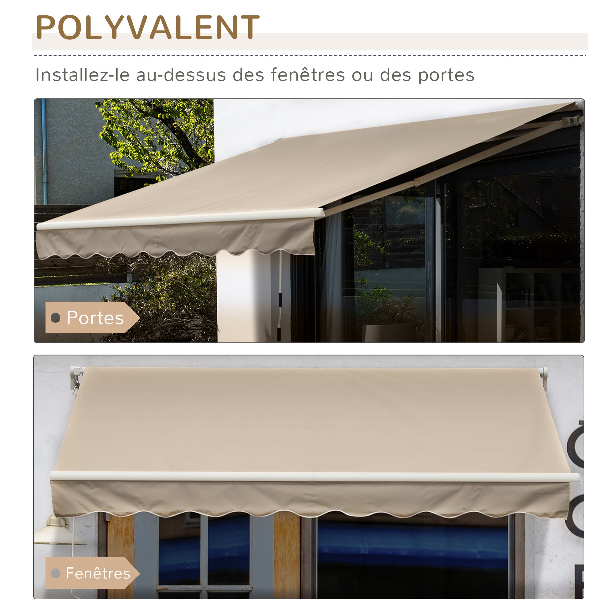 store banne Aluminium Outsunny - 5