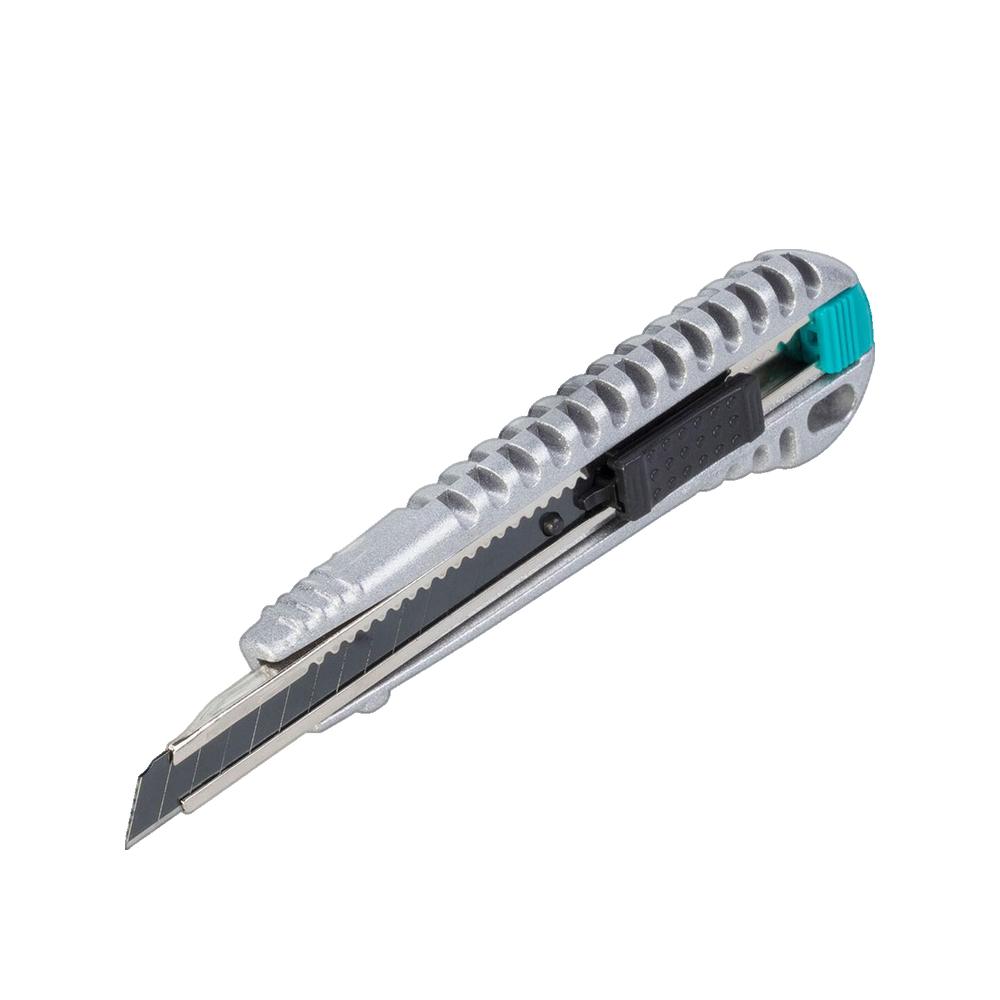 Metalowy nóż Wolfcraft ostrze 9 mm blokada automatyczna