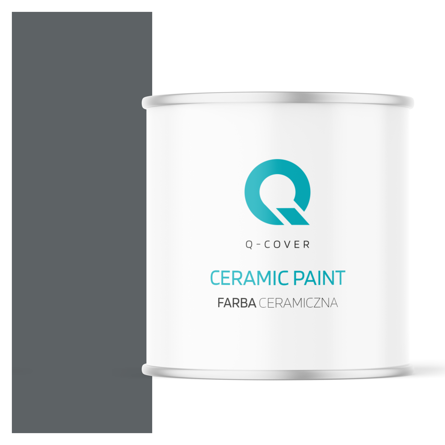 Farba Ceramiczna Do Ścian i Sufitów Q-Cover Antracyt H0912 Głęboki Mat 2L