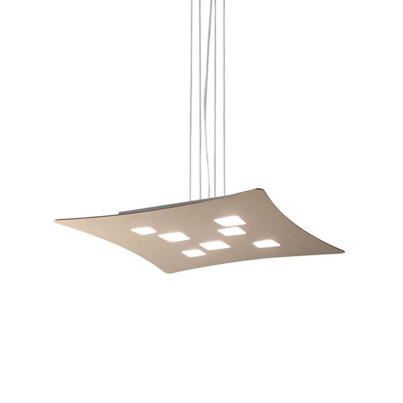 Gea Luce  Lámpara De Suspensión Isotta 10 Luces Gx53 Tórtola, Plafón De Diseño Moderno 62X69cm, Luz De Doble Emisión, Máx 10X8w, Ip20, Bombillas Excluidas Gris , Leroy Merlin