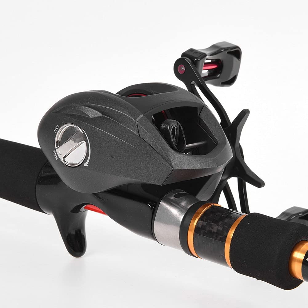 Mulinello da pesca in fibra di carbonio per mulinello da pesca con esche, accessorio per pesca (RS100R (mano destra)) - 4