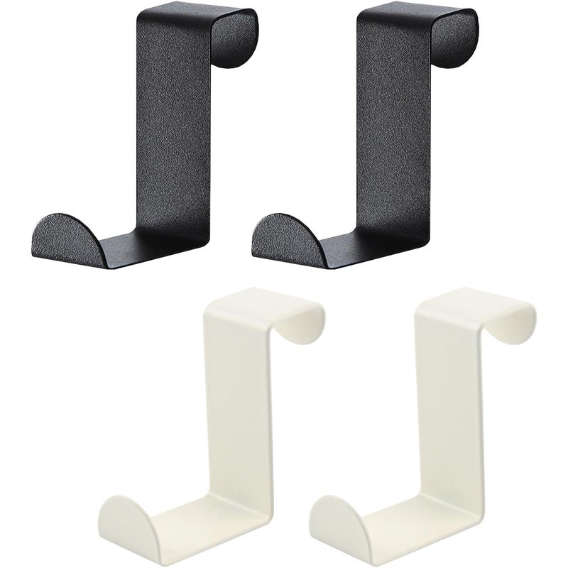 sztuki stalowych haczyków na drzwi – wieszak na ręczniki kuchenne, wieszak na drzwi, dwustronny wieszak na ręczniki i ubrania na drzwi 2 cm lub 4 cm