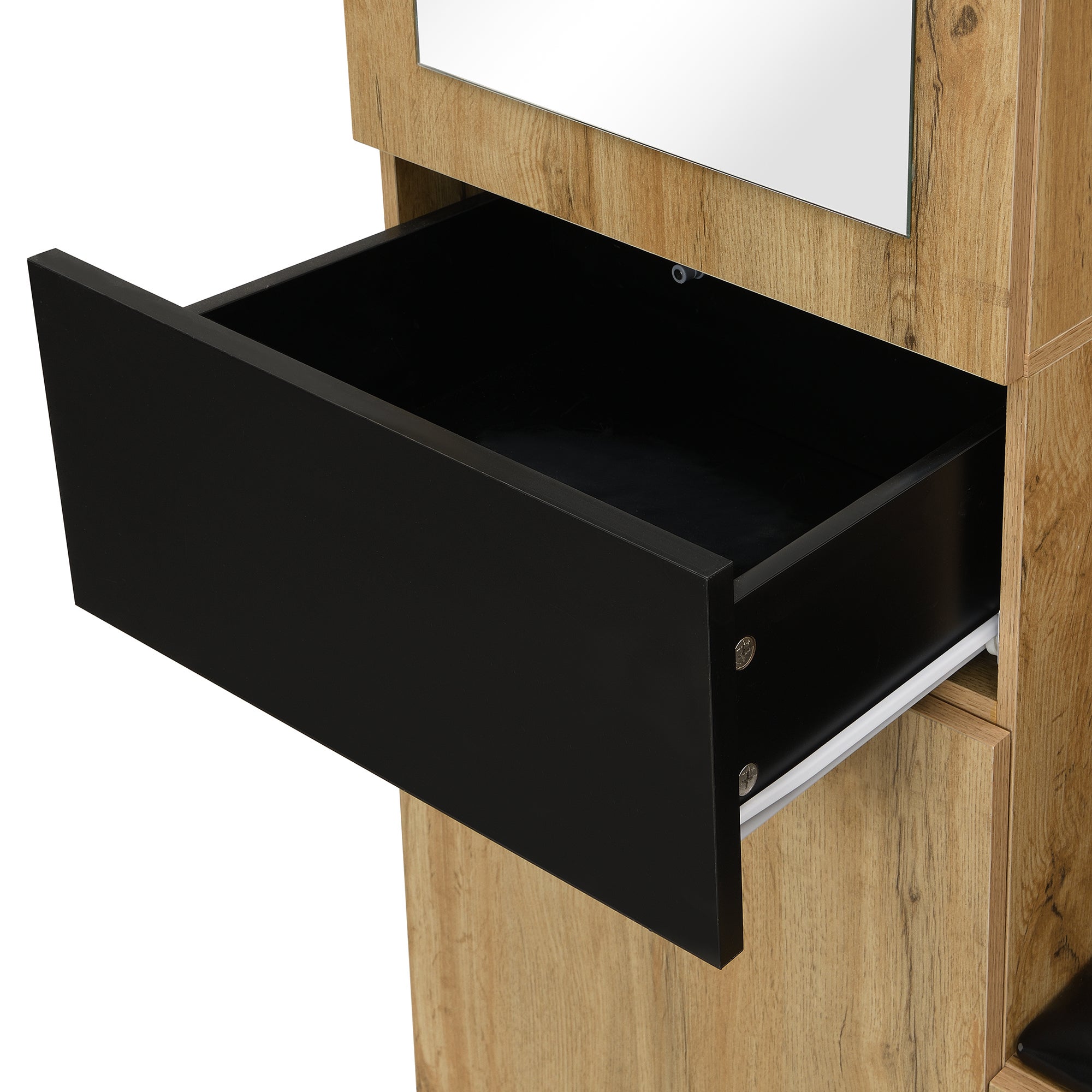 Meuble d'Entrée avec Structure Haute pour Vestiaire , en MDF , 98,5x38x191 cm , Nature - 5