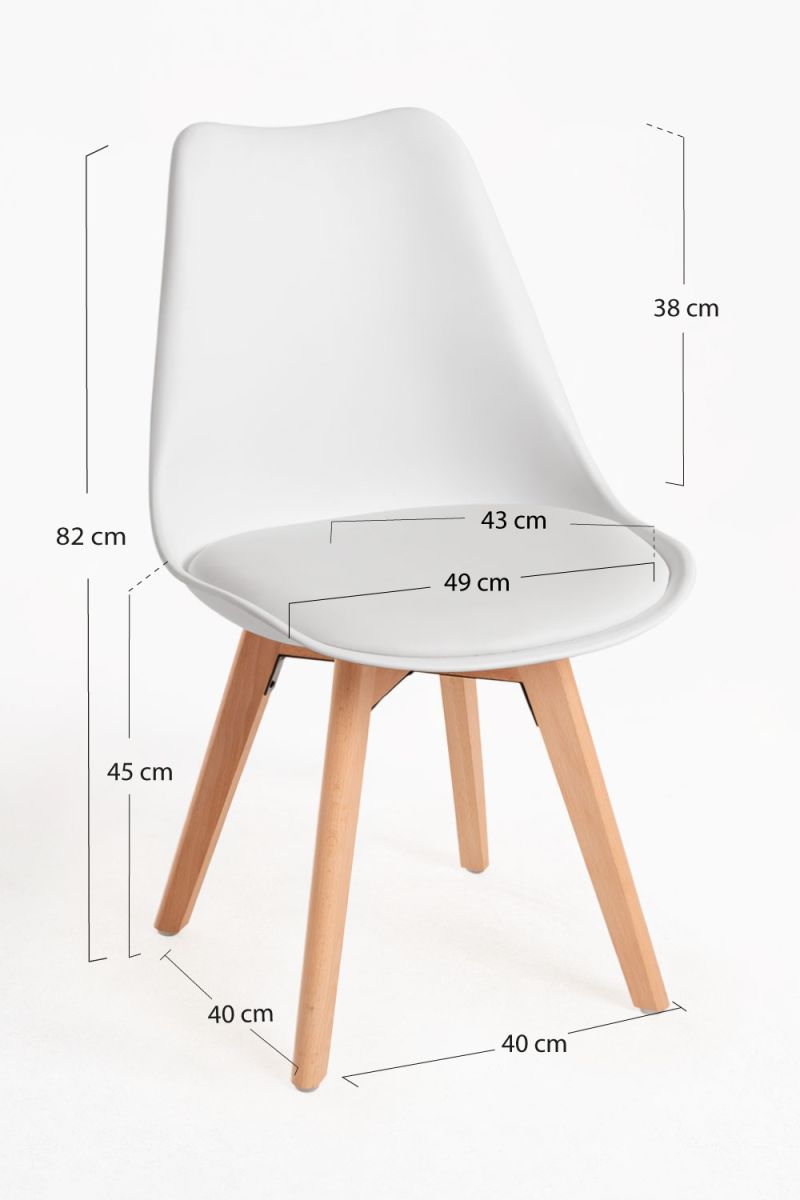 Regalos Miguel - Sillas Comedor - Silla Synk Basic - Blanco - 3