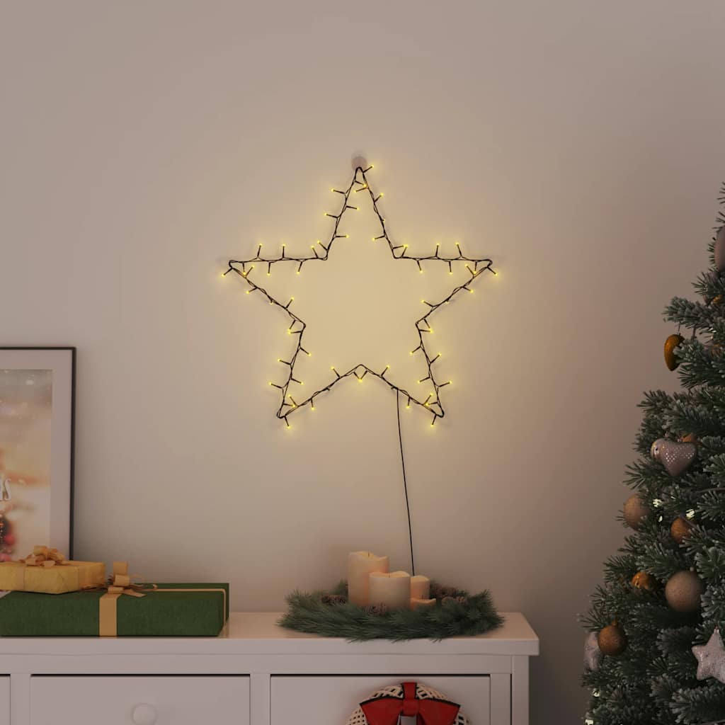 Lampki świąteczne gwiazda sylwetka, 80 LED vidaXL
