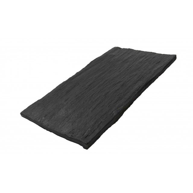 Pas japonais palis schiste ardoisier 75 x 25 cm - Noir (Lot de 10)