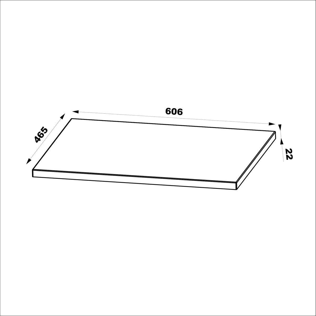 Szafka łazienkowa CLEO 60 cm biała z blatem wisząca 2 szuflady ryflowane fronty MDF - 6