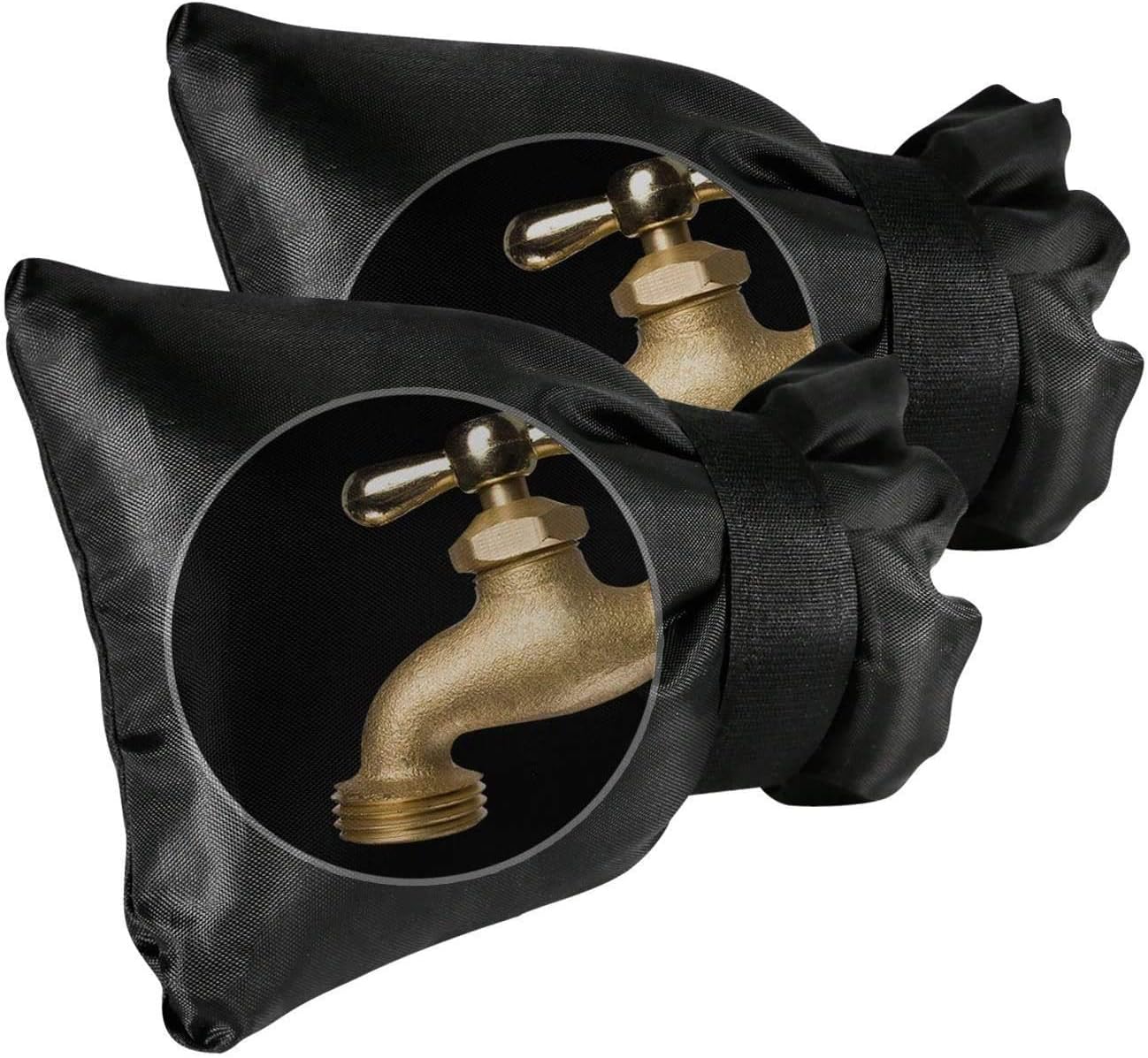 Lot De 2 Grandes Housses Robinet Extérieur Hiver - Protection Gel Imperméable Épaisse Isolation