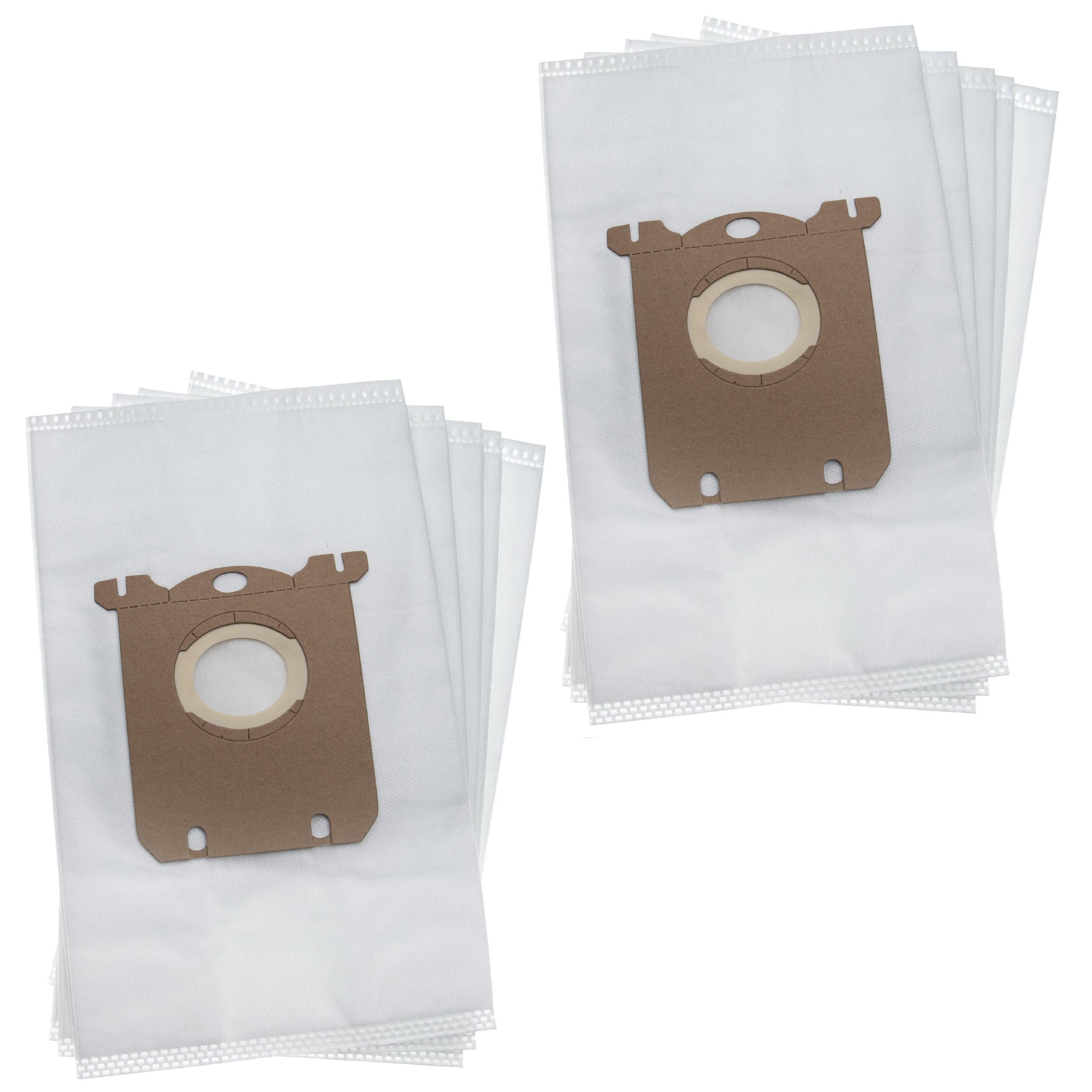 vhbw 10x Sacs compatible avec AEG Oxy3System AOS 9300...9352 aspirateur - 28,6cm x 17cm blanc - 4