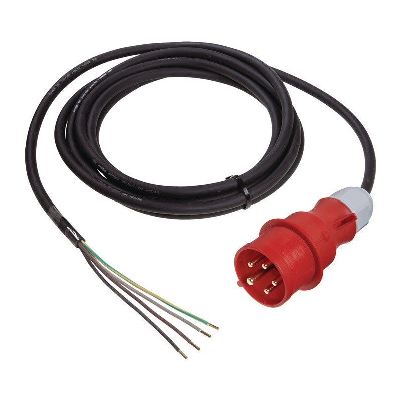 Kabel połączeniowy H07RN-F 5x1,5mm² 5m wtyczka CEE 5-pinowa czarna