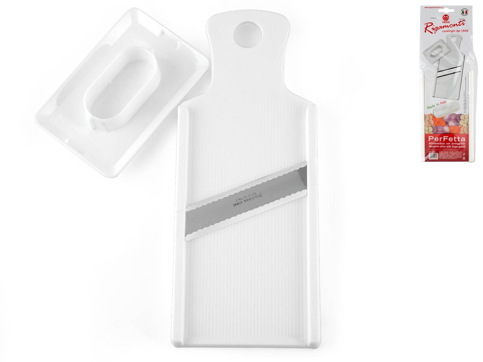 Affettaverdure Universale 3 Lame Abs Bianco 30cm Gsd