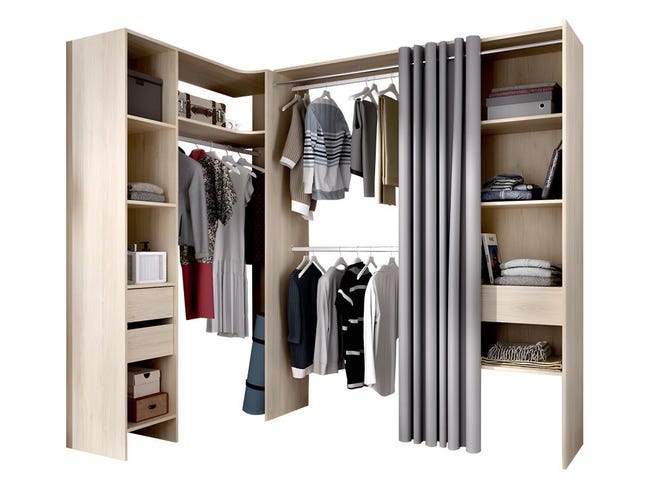 Armadio Angolare Da Cucina In Truciolato - Grigio Cemento, 75.5x75.5x80.5 Cm, Con 2 Ripiani E Ante - Foto 11