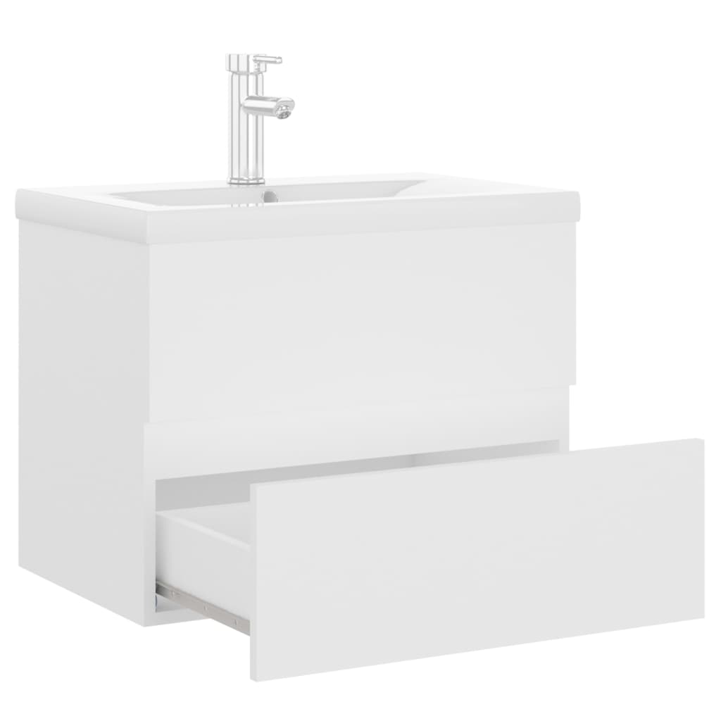 Mobile lavabo con lavabo integrato 60 x 38,5 x 45 cm in truciolare bianco 02_0006419 - 4