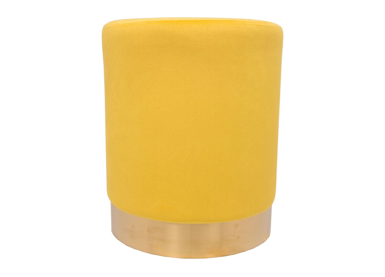 Pouf Salotto/Camera Rotondo Imbottito Modello Cilindro Velvet In Tinta Pouf Salotto/Camera Rotondo Imbottito Modello Cilindro Velvet In Tinta