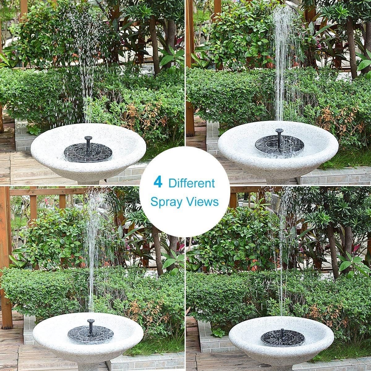 Vyzio,Fontaine Solar,Fontaine à Énergie solaire,Décoration d'étang d'extérieur,Pompe de fontaine - 8