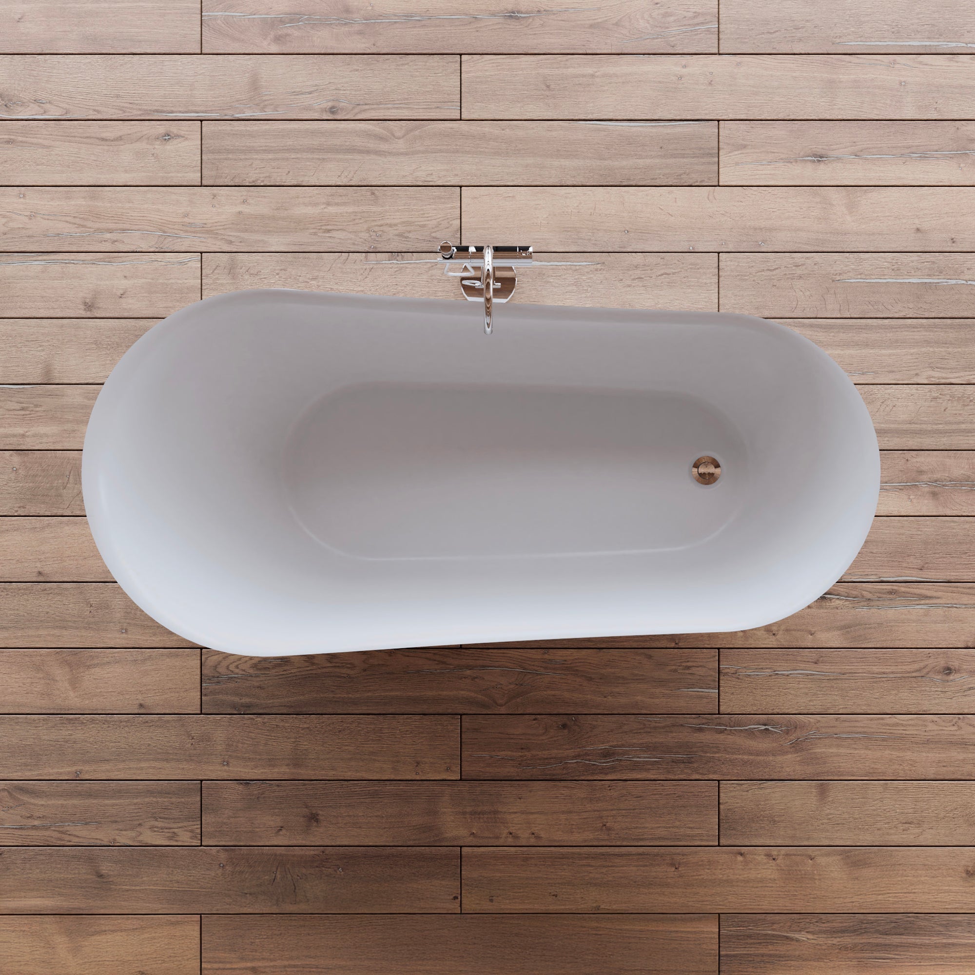 Baignoire Ilot Jazz 170 blanche 170 x78 x78 cm, by SPALINA - 2