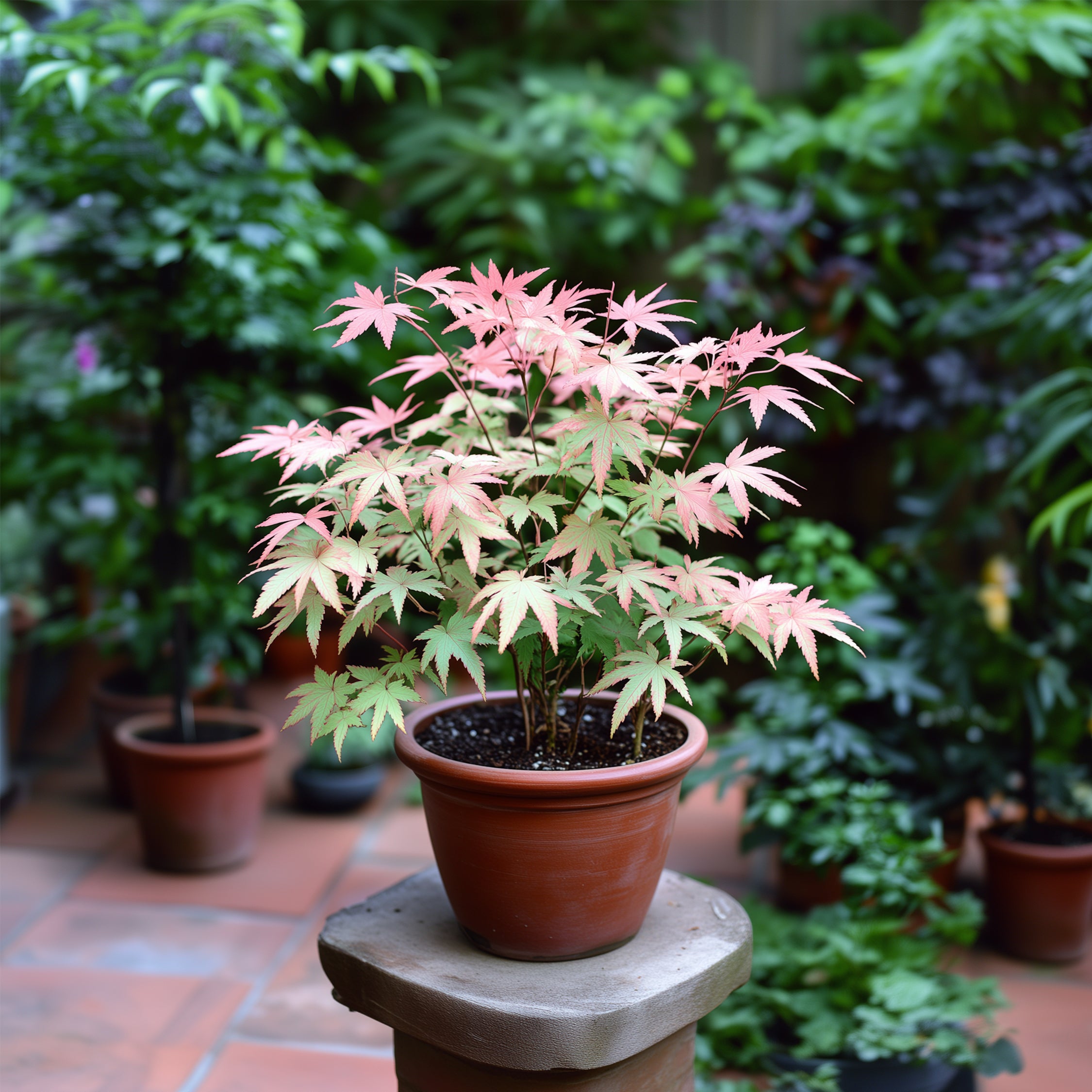 Érable du Japon - Acer palmatum 'Taylor' - Hauteur 50-60cm - ⌀19cm - 7