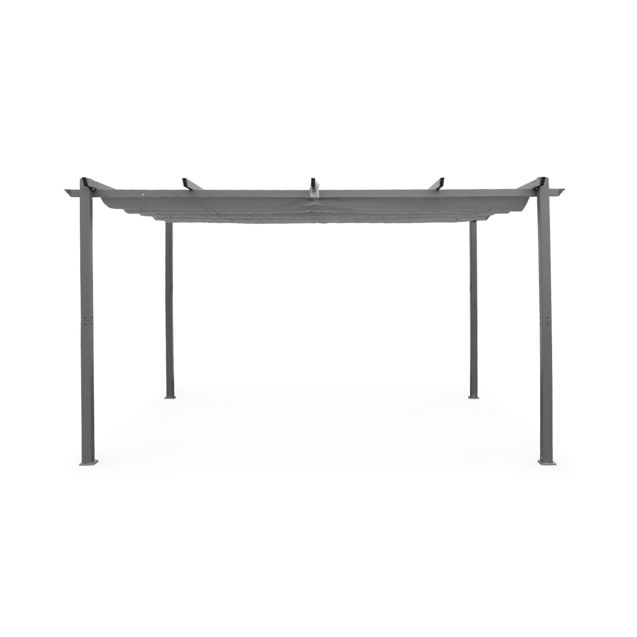 Pergola autoportante Gris en Aluminium 12.0 m² - 6