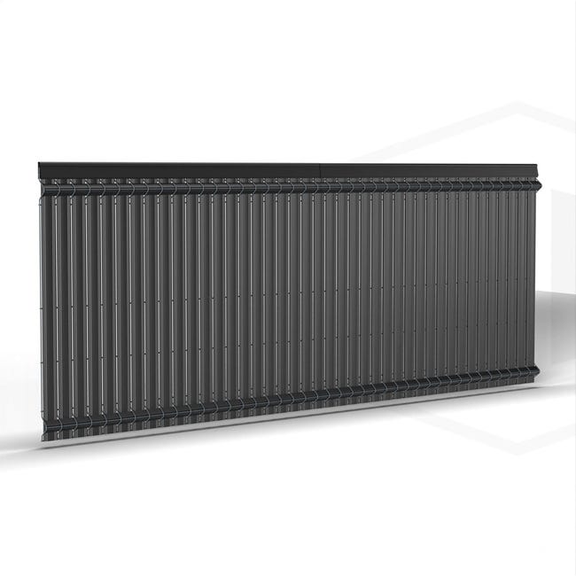 Pvc Occultant Kit occultant PVC pour panneaux rigide Haut 123 x Larg 250 cm Noir 9005 ...