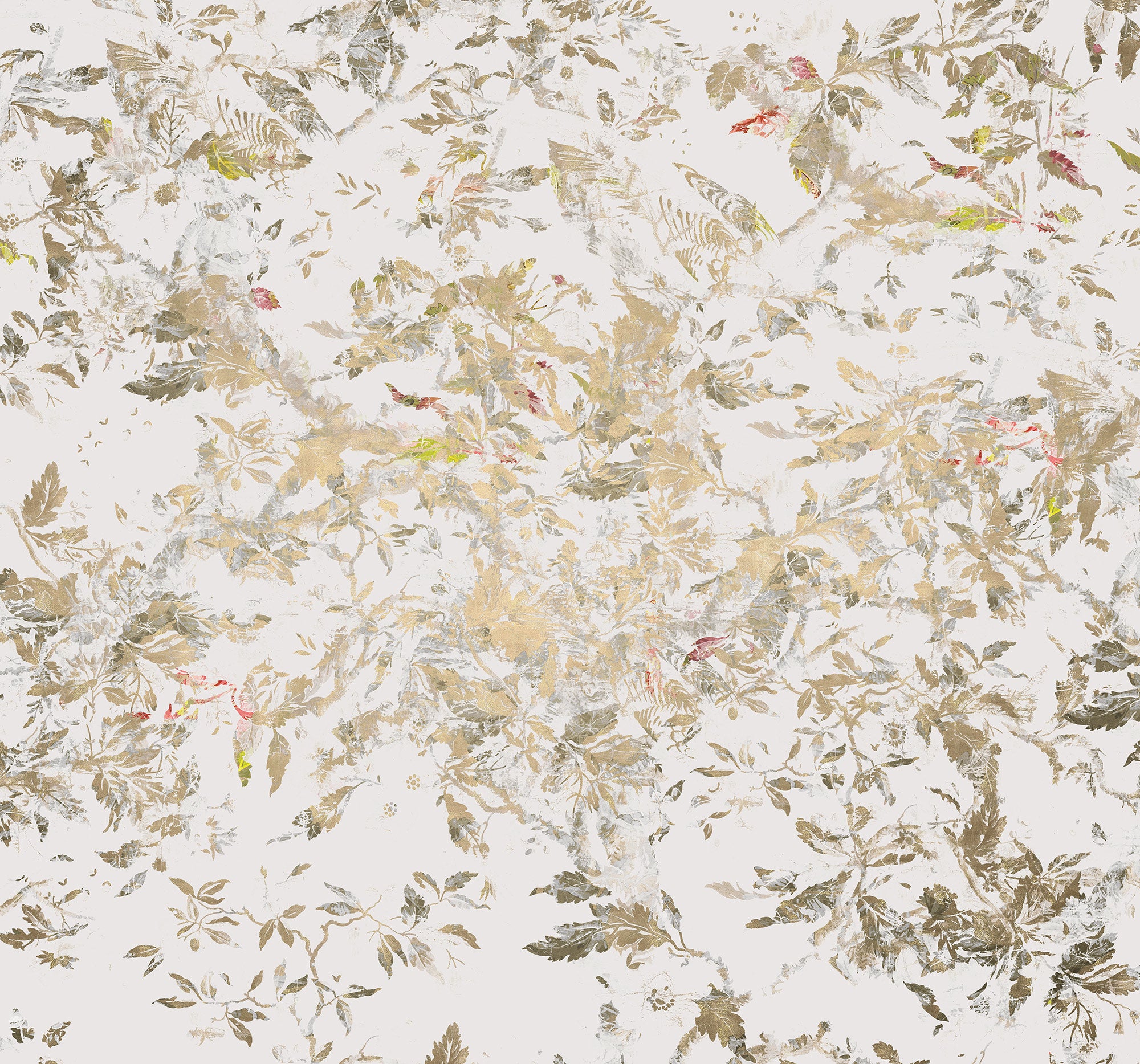 Fotomurale in tessuto non tessuto di Komar - Golden Feathers - Dimensione: 300 x 280 cm - 2