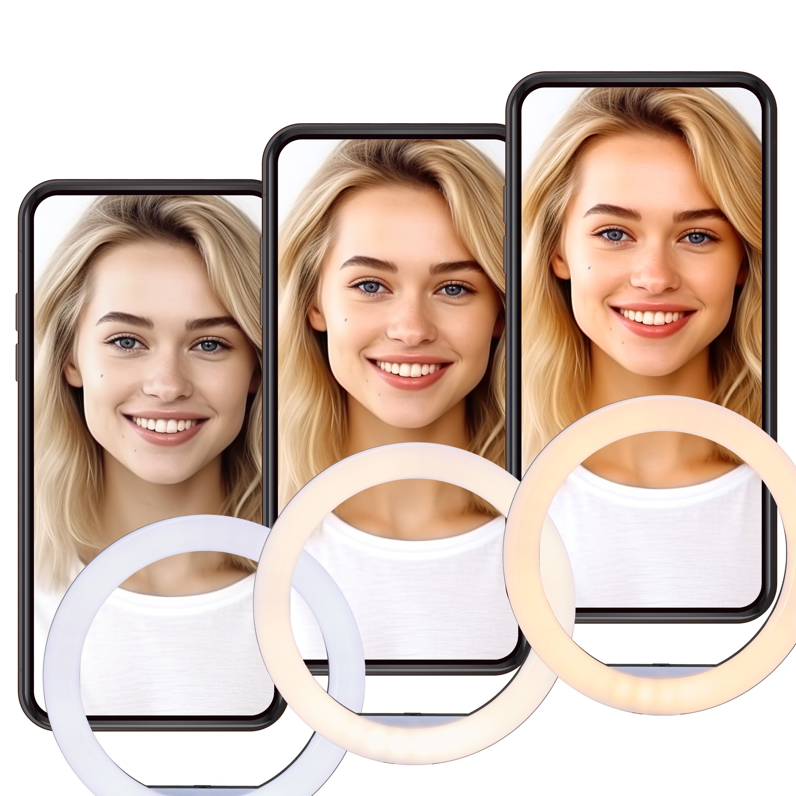 Anneau LED Sur Pied Relaxdays – Lampe Réglable 10 Pouces Pour Selfies, Maquillage Et Vidéos - 8