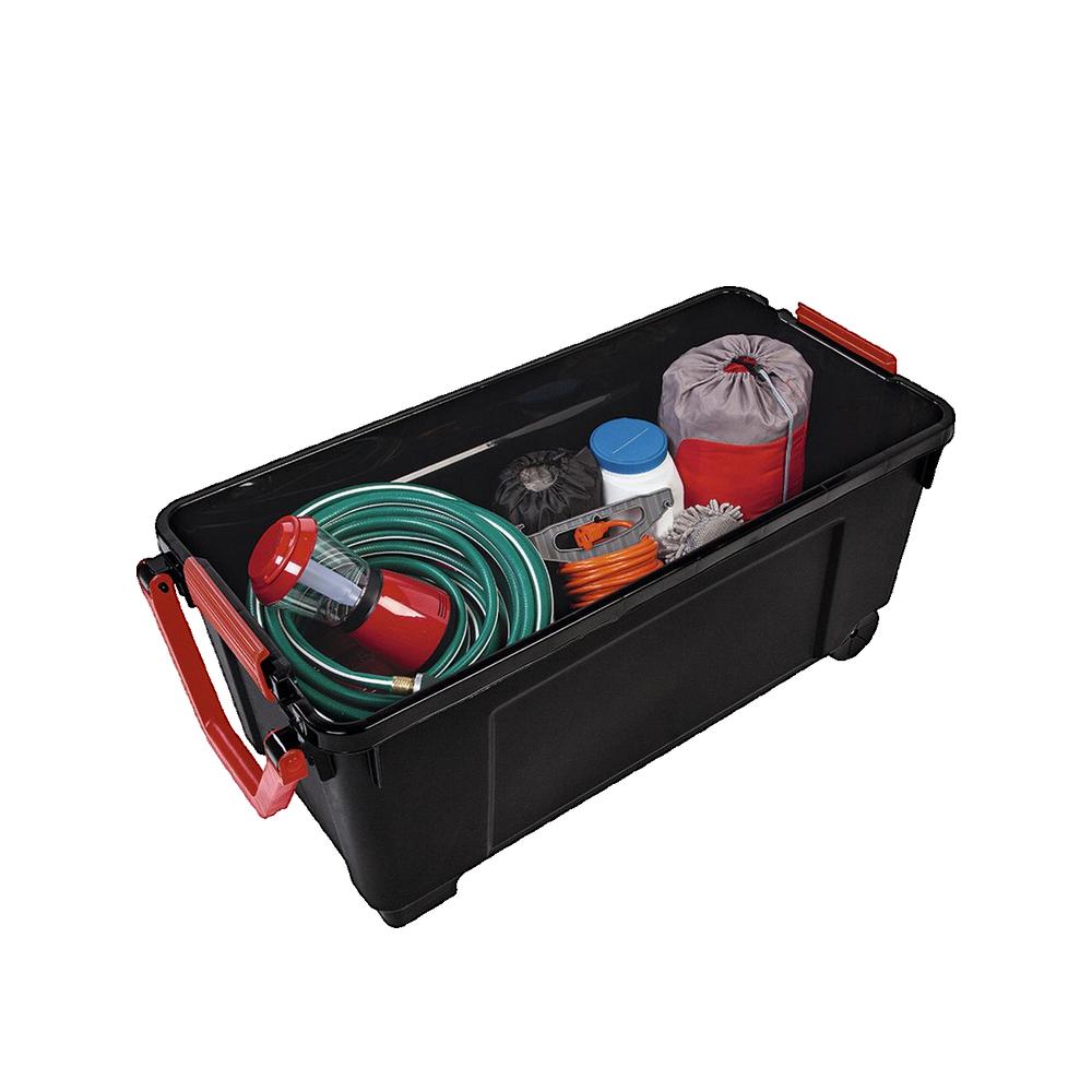 Pojemnik ogrodowy iris Explorer Box 170L wytrzymały i lekki na kółkach