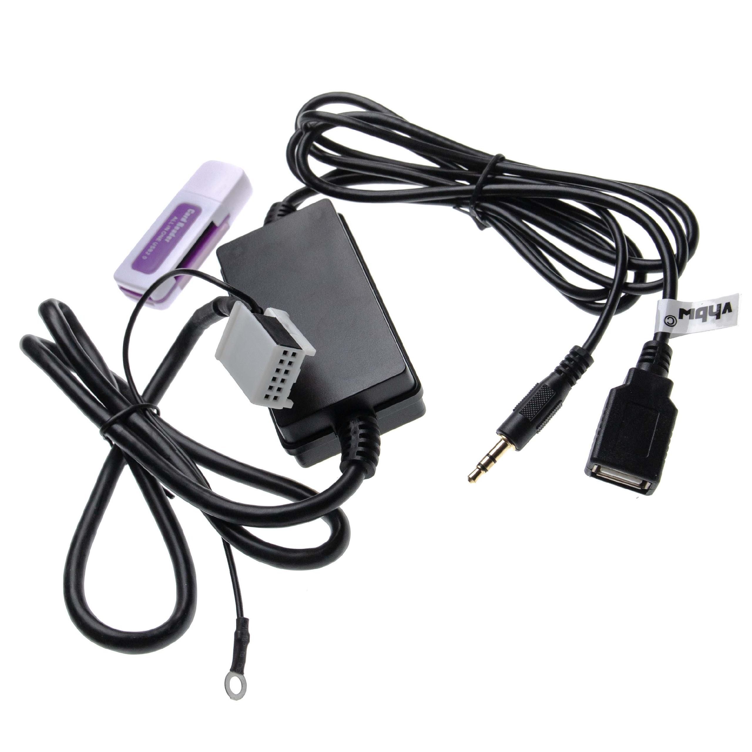 Vhbw Cavo Adattatore Audio AUX Per Autoradio  30 Cm  Compatibile Con Kia Dallanno Di Prod 2009 Ceed Ceed Sw Picanto Pro Ceed Rio Usb 35017779