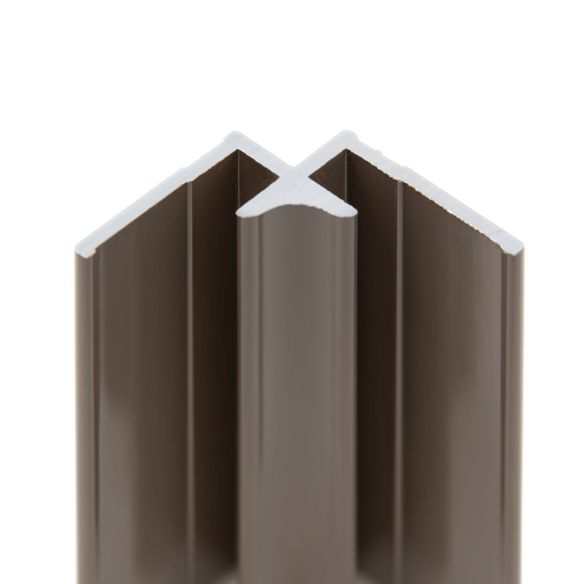 Schulte pack de 4 profilés 210cm: 2 profilés de finition + 1 profilé d’angle + 1 profilé d'extension pour panneaux muraux, DécoDesign,&nbsp;aluminium taupe - 3