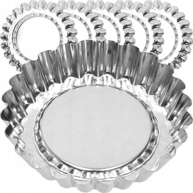 FOREMKI DO PIECZENIA TARTALETEK BABECZEK TARTY KUBECZKI 10 cm ZESTAW 6 szt